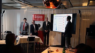 David Gemmet, Urs Gehrig, Philipp Elbel und Sebastian Straus über Predictive Maintenance.